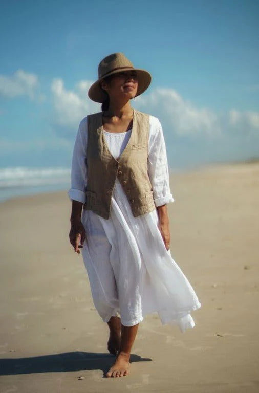   Montaigne Chloe linen vest - Stay Wild Collective  