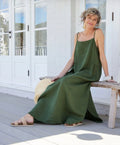 Montaigne Claudette Linen Maxi Dress One Size - Stay Wild Collective  Dress