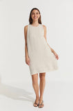 Montaigne Grace Linen Shift Dress with Raw Seam - Stay Wild Collective  Dress