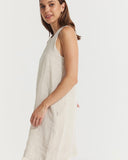 Montaigne Grace Linen Shift Dress with Raw Seam - Stay Wild Collective  Dress