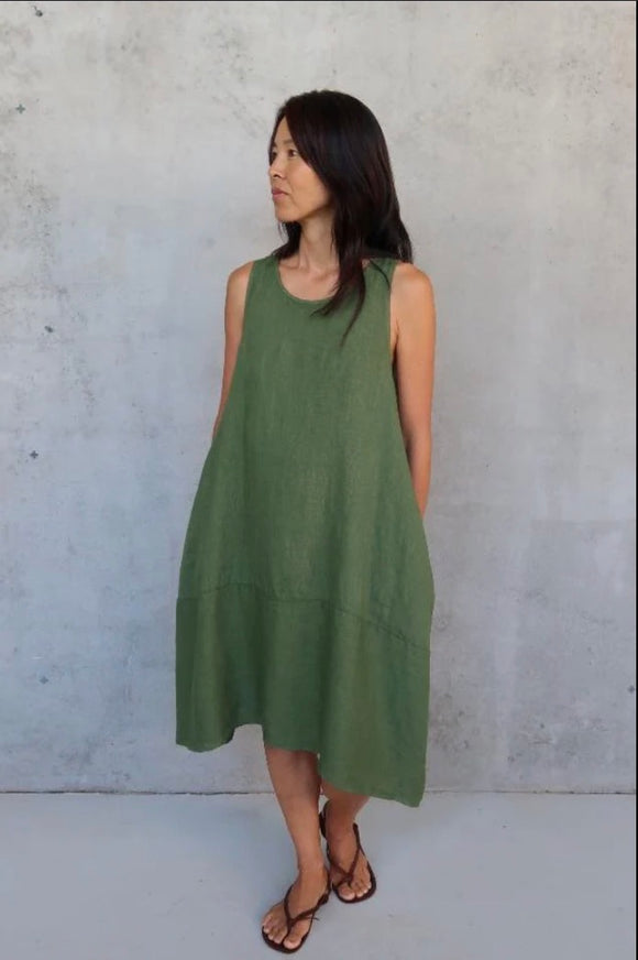 Montaigne Sara Sleeveless Linen Dress - Stay Wild Collective  Dress