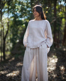 Montaigne Eadie Linen Pant with Gathering Detail - Stay Wild Collective  Pants