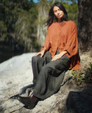 Montaigne Eadie Linen Pant with Gathering Detail - Stay Wild Collective  Pants
