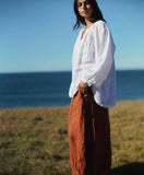 Montaigne Eadie Linen Pant with Gathering Detail - Stay Wild Collective  Pants