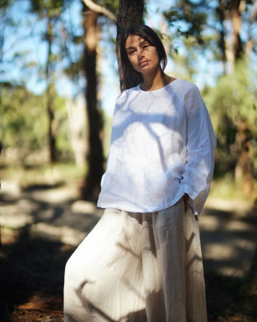 Montaigne Eadie Linen Pant with Gathering Detail - Stay Wild Collective  Pants