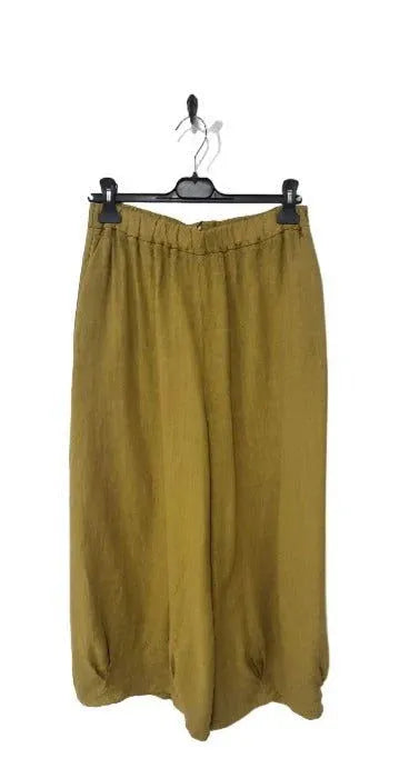 Montaigne Eadie Linen Pant with Gathering Detail - Stay Wild Collective  Pants