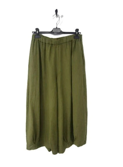 Pants  Montaigne Eadie Linen Pant with Gathering Detail - Stay Wild Collective