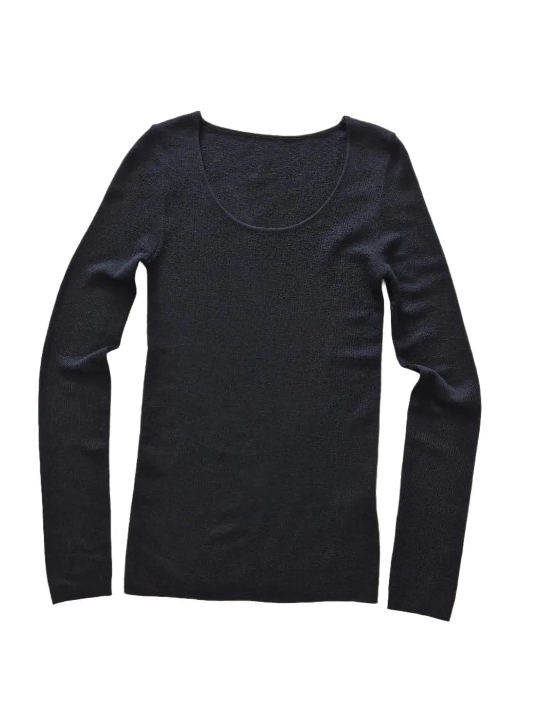 Montaigne Essential Merino Wool Scoop Neck Long Sleeve - Stay Wild Collective  Tops