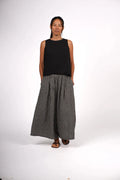 Montaigne French Linen Culottes in Black Gingham - Stay Wild Collective  Pants