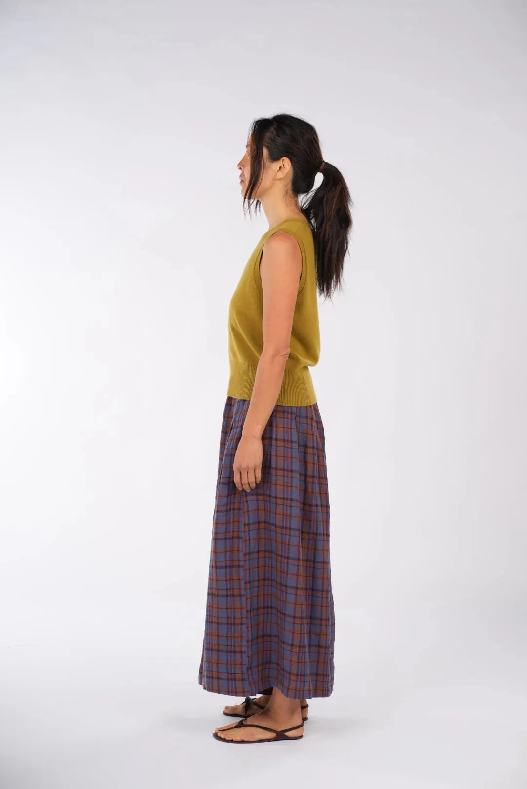 Montaigne French Linen Plaid Pants - Stay Wild Collective  Pants