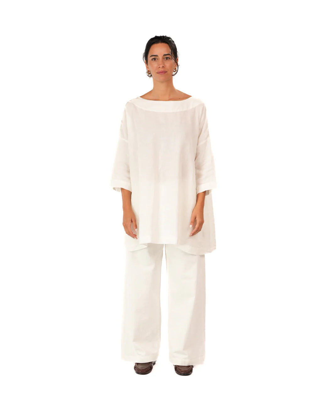  Montaigne French Linen Tunic Top O/S - Stay Wild Collective  Tunic