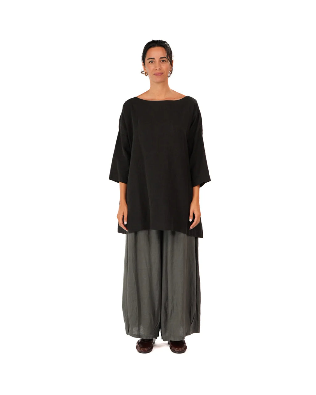 Montaigne French Linen Tunic Top O/S - Stay Wild Collective  Tunic