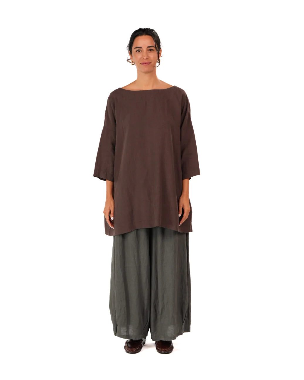  Montaigne French Linen Tunic Top O/S - Stay Wild Collective  Tunic