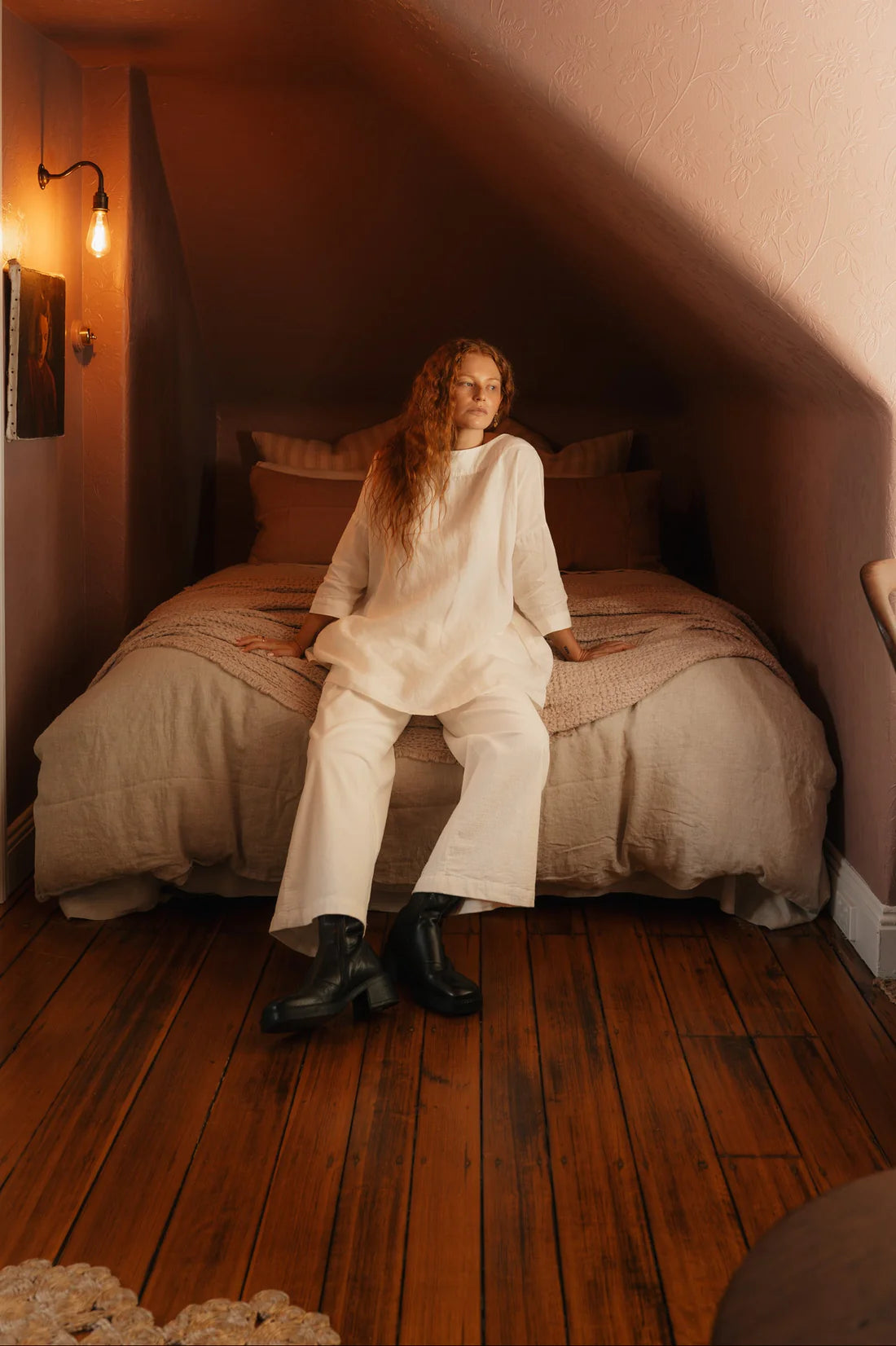  Montaigne French Linen Tunic Top O/S - Stay Wild Collective  Tunic