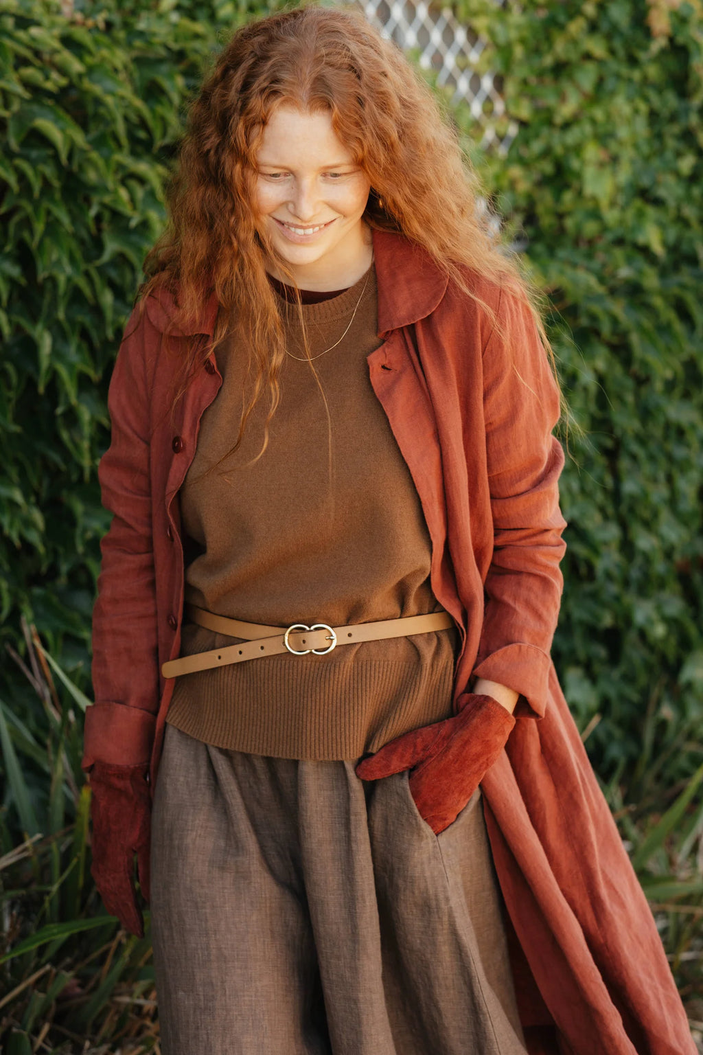  Montaigne French linen button through Peter Pan collar coat - Stay Wild Collective  