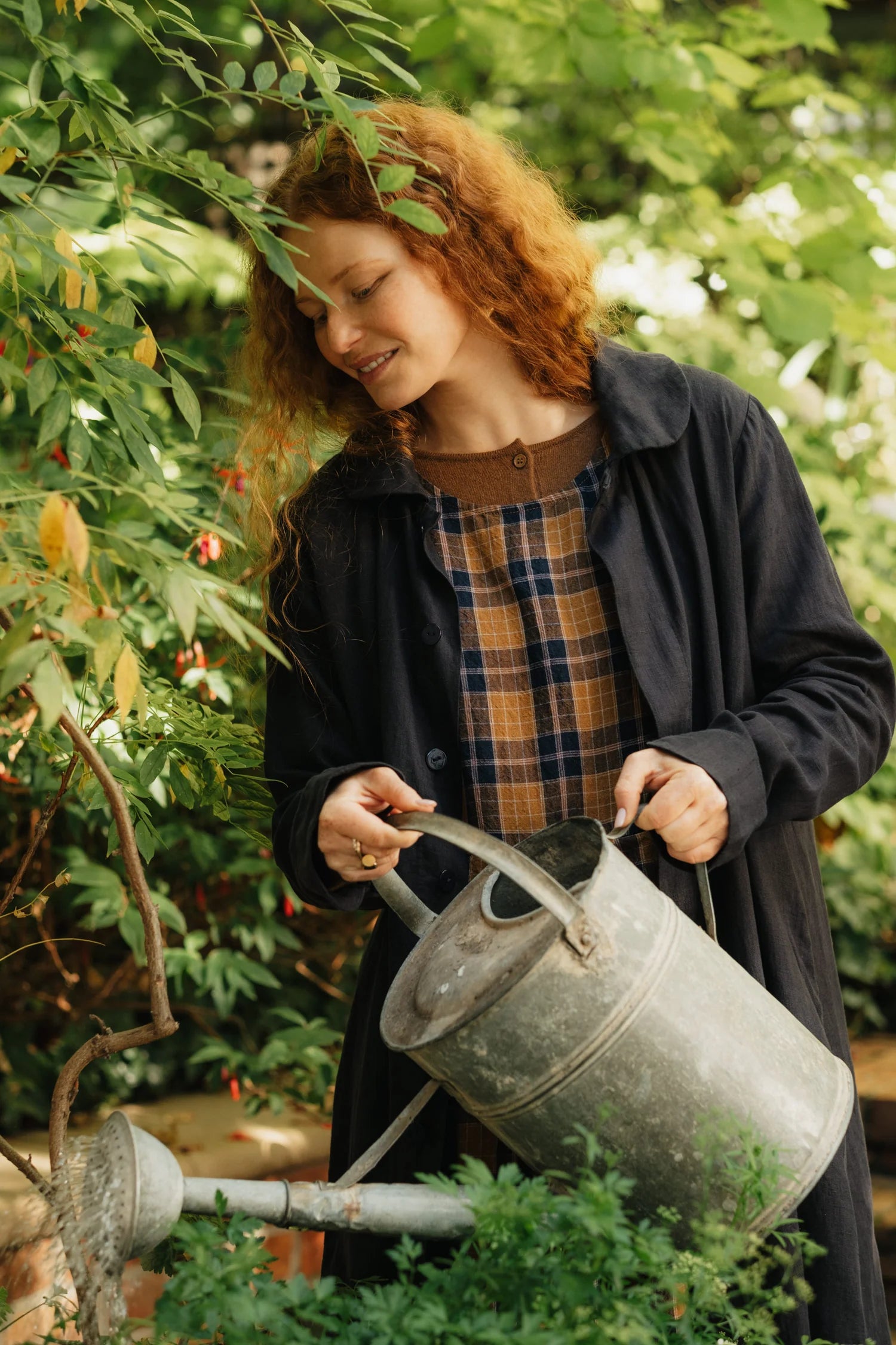  Montaigne French linen button through Peter Pan collar coat - Stay Wild Collective  