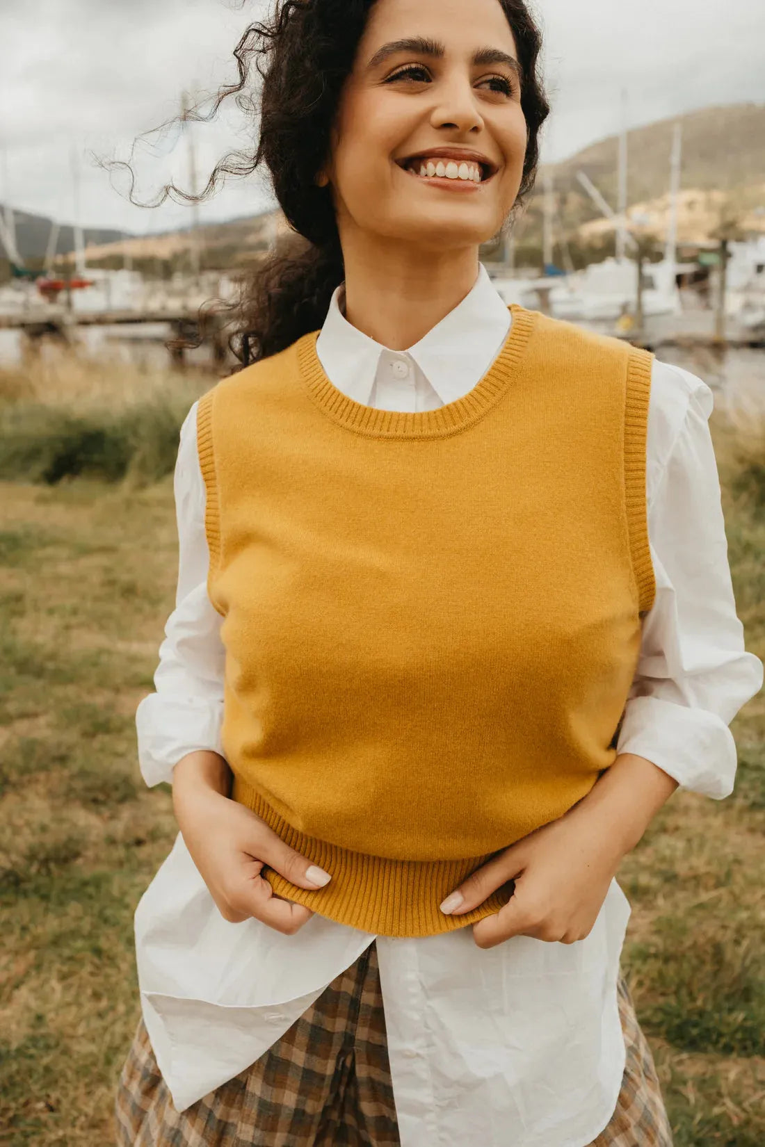 Montaigne Gigi 100% New Zealand Lambswool Vest - Stay Wild Collective  Tops