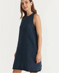 Montaigne Grace Linen Shift Dress with Raw Seam - Stay Wild Collective  Dress