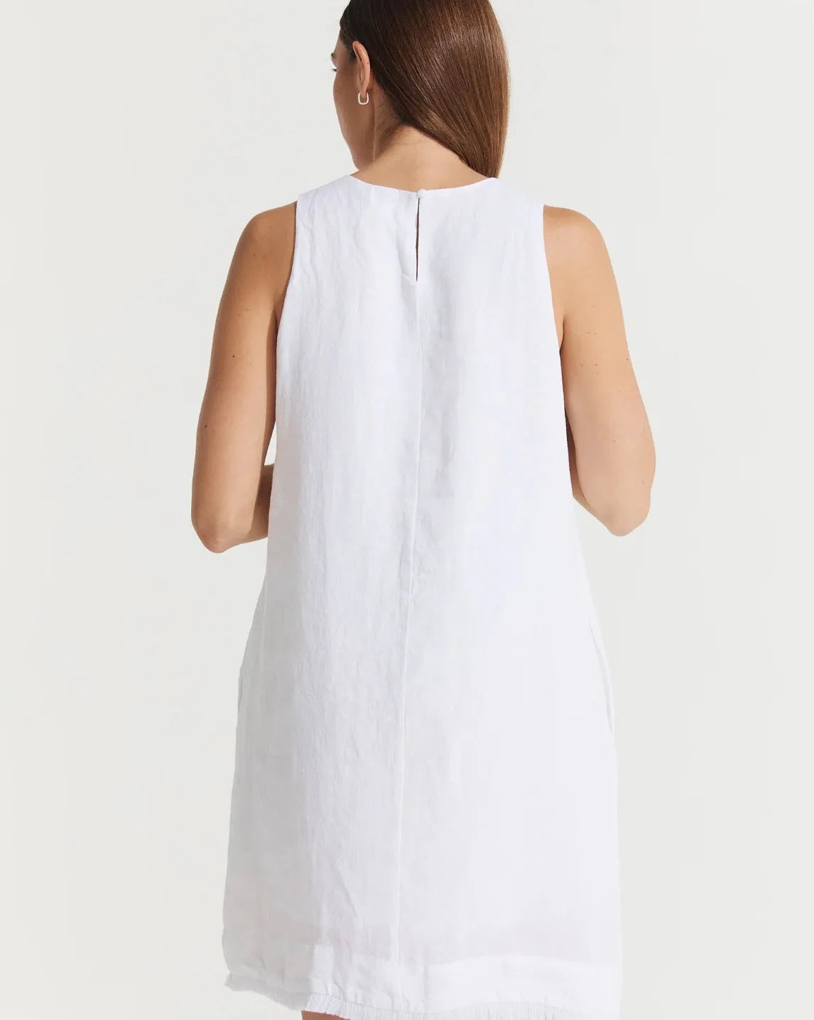 Montaigne Grace Linen Shift Dress with Raw Seam - Stay Wild Collective  Dress