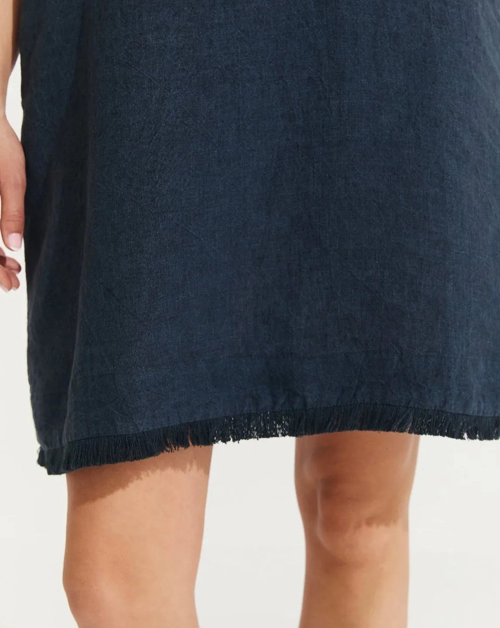 Montaigne Grace Linen Shift Dress with Raw Seam - Stay Wild Collective  Dress