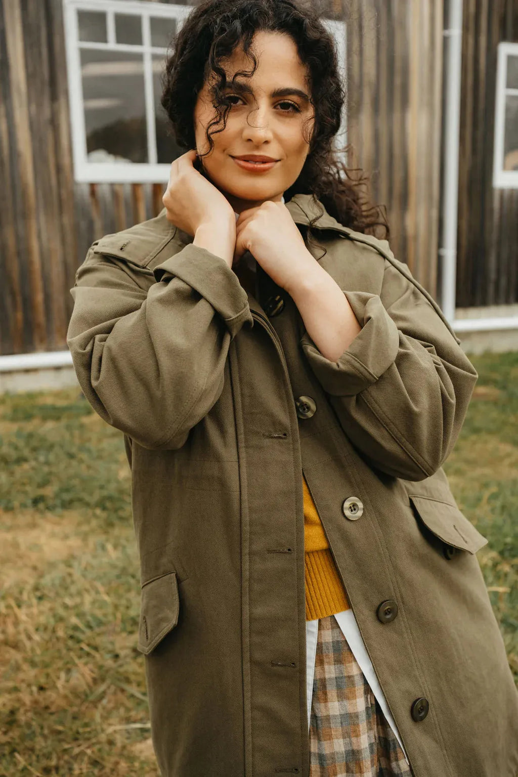 Montaigne Isobel Cotton Drill Anorak OverCoat - Stay Wild Collective  Coats & Jackets