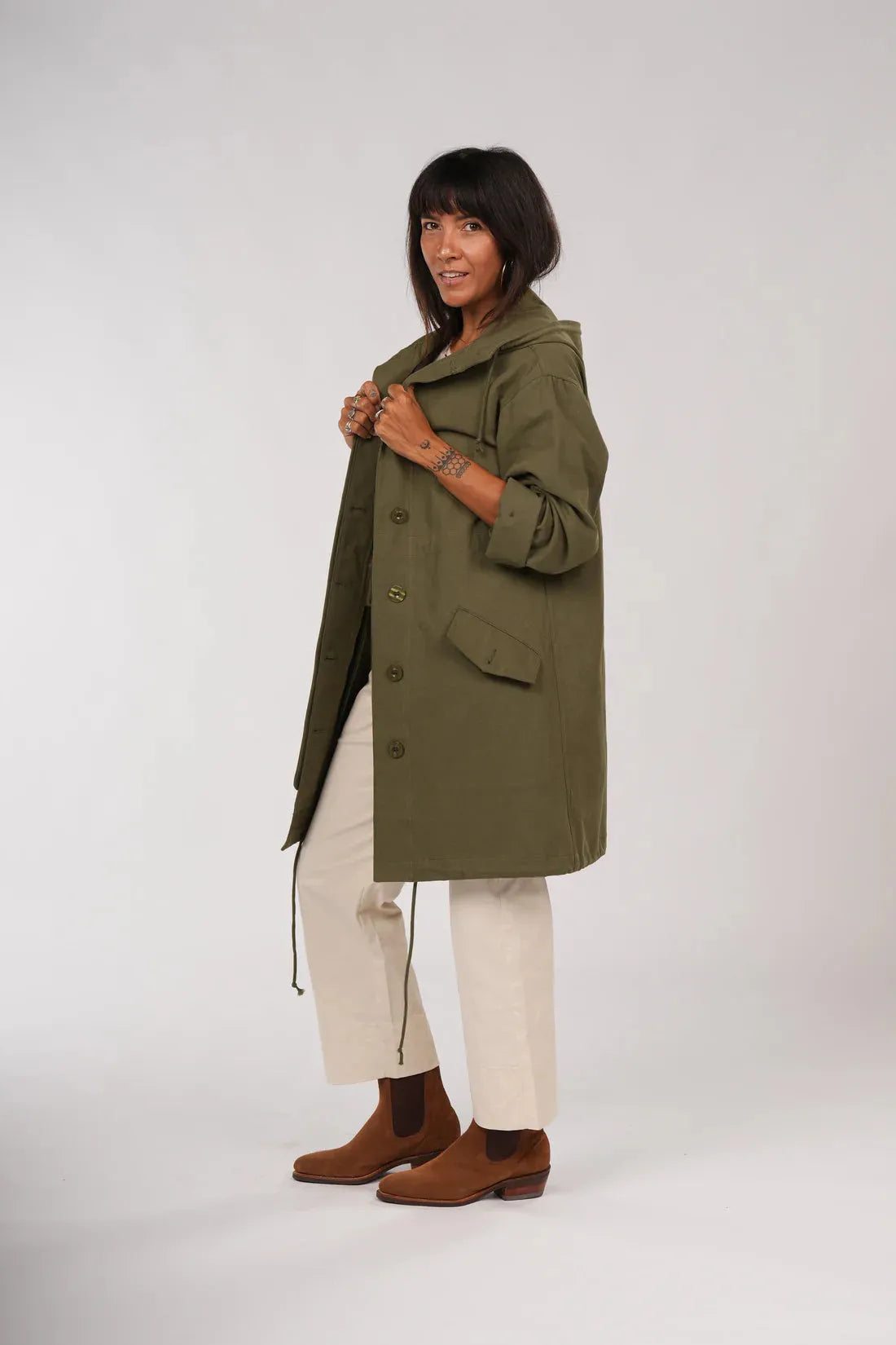 Montaigne Isobel Cotton Drill Anorak OverCoat - Stay Wild Collective  Coats & Jackets