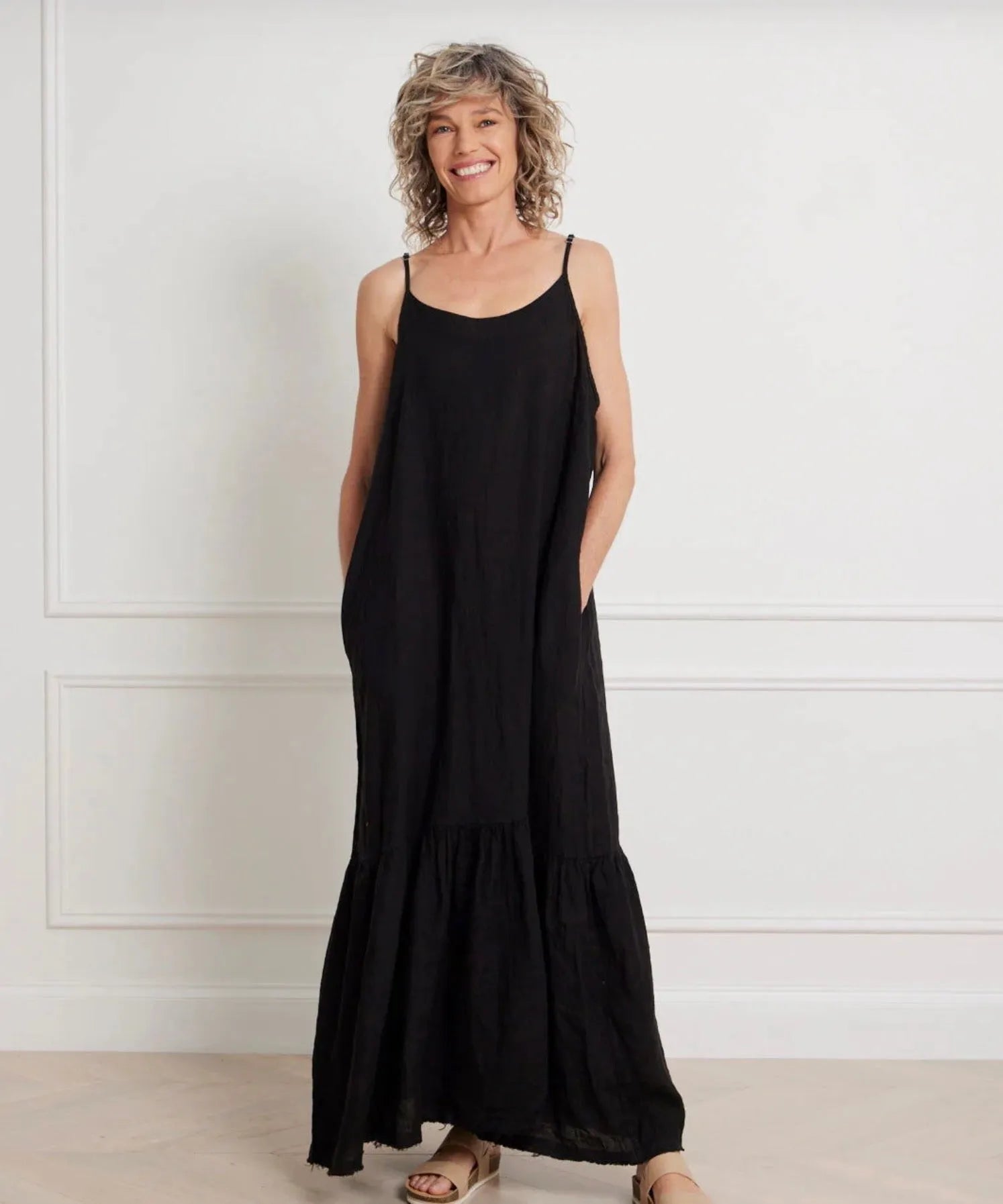 Montaigne Jolie Linen Maxi Dress - Stay Wild Collective  Dress