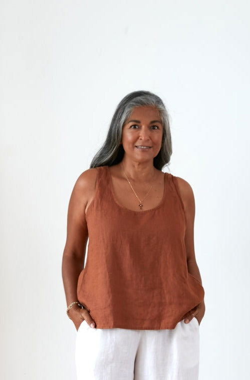Montaigne Jolie linen tank - Stay Wild Collective