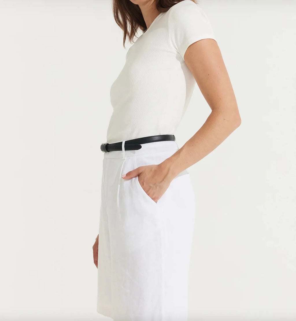 Montaigne Marina Linen Bermuda Short - Stay Wild Collective  Pants