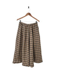 Montaigne Ingride French Linen Check Culottes - Stay Wild Collective  Pants