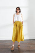   Montaigne Pur Frayed Singlet Top in Linen - Stay Wild Collective  