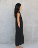 Montaigne Remy Linen Dress with Deep Front Pockets - Stay Wild Collective  Dress
