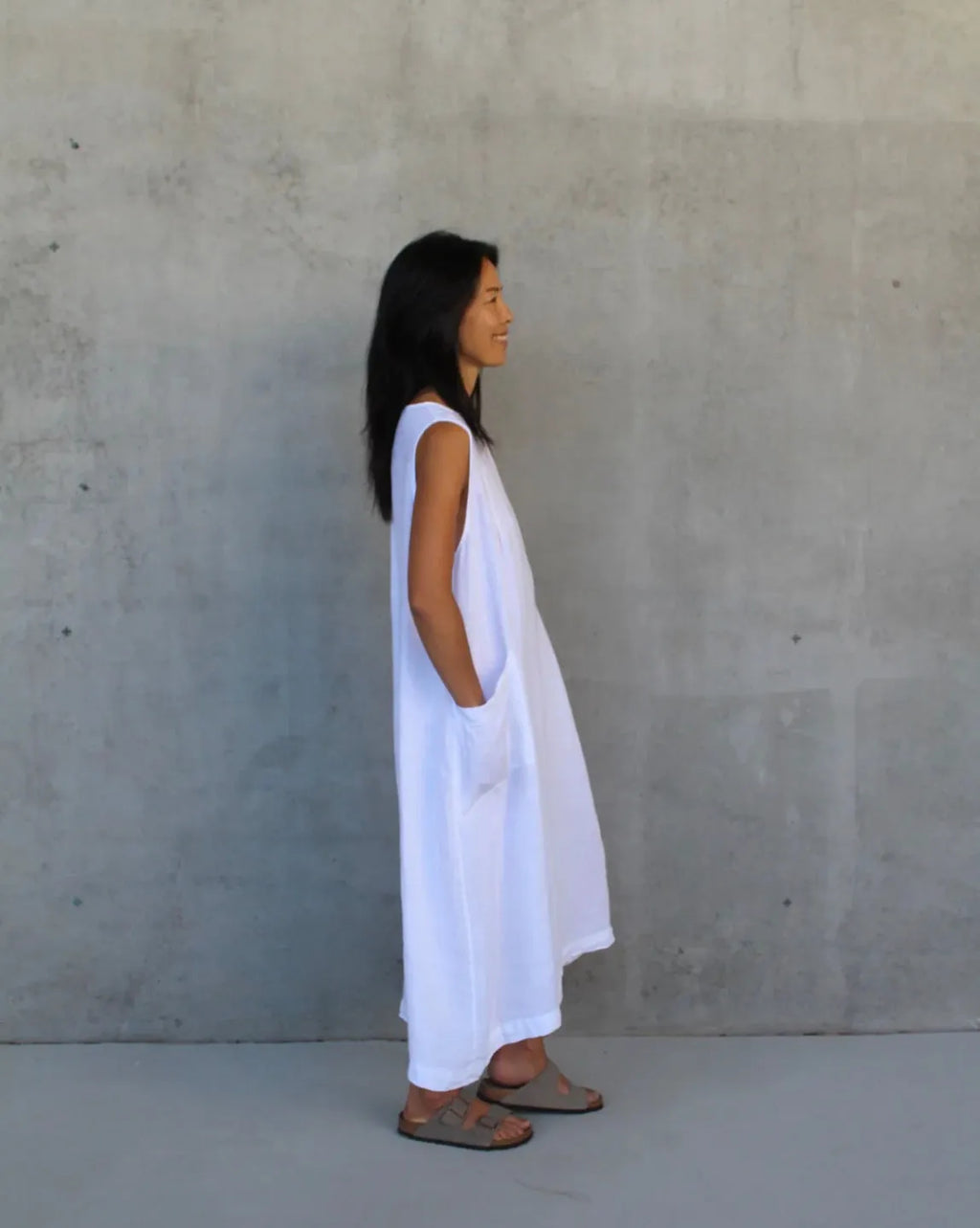 Montaigne Remy Linen Dress with Deep Front Pockets - Stay Wild Collective  Dress