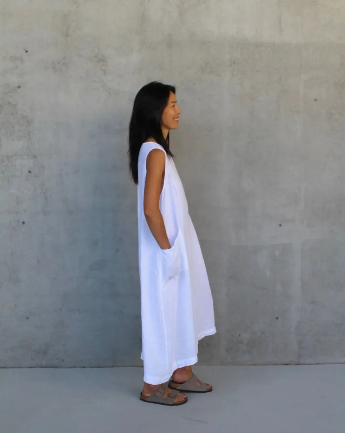 Montaigne Remy Linen Dress with Deep Front Pockets - Stay Wild Collective  Dress