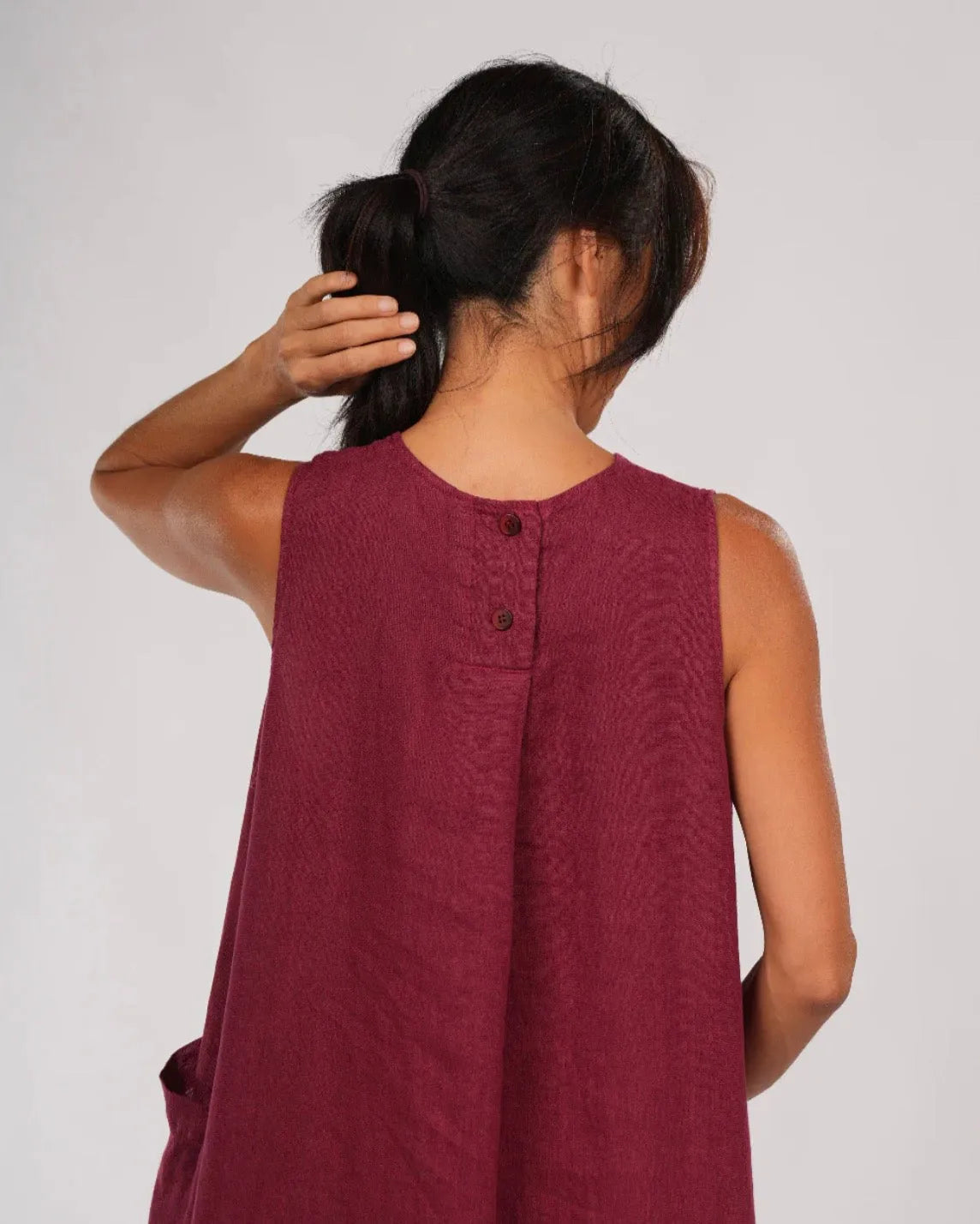 Montaigne Remy Linen Dress with Deep Front Pockets - Stay Wild Collective  Dress