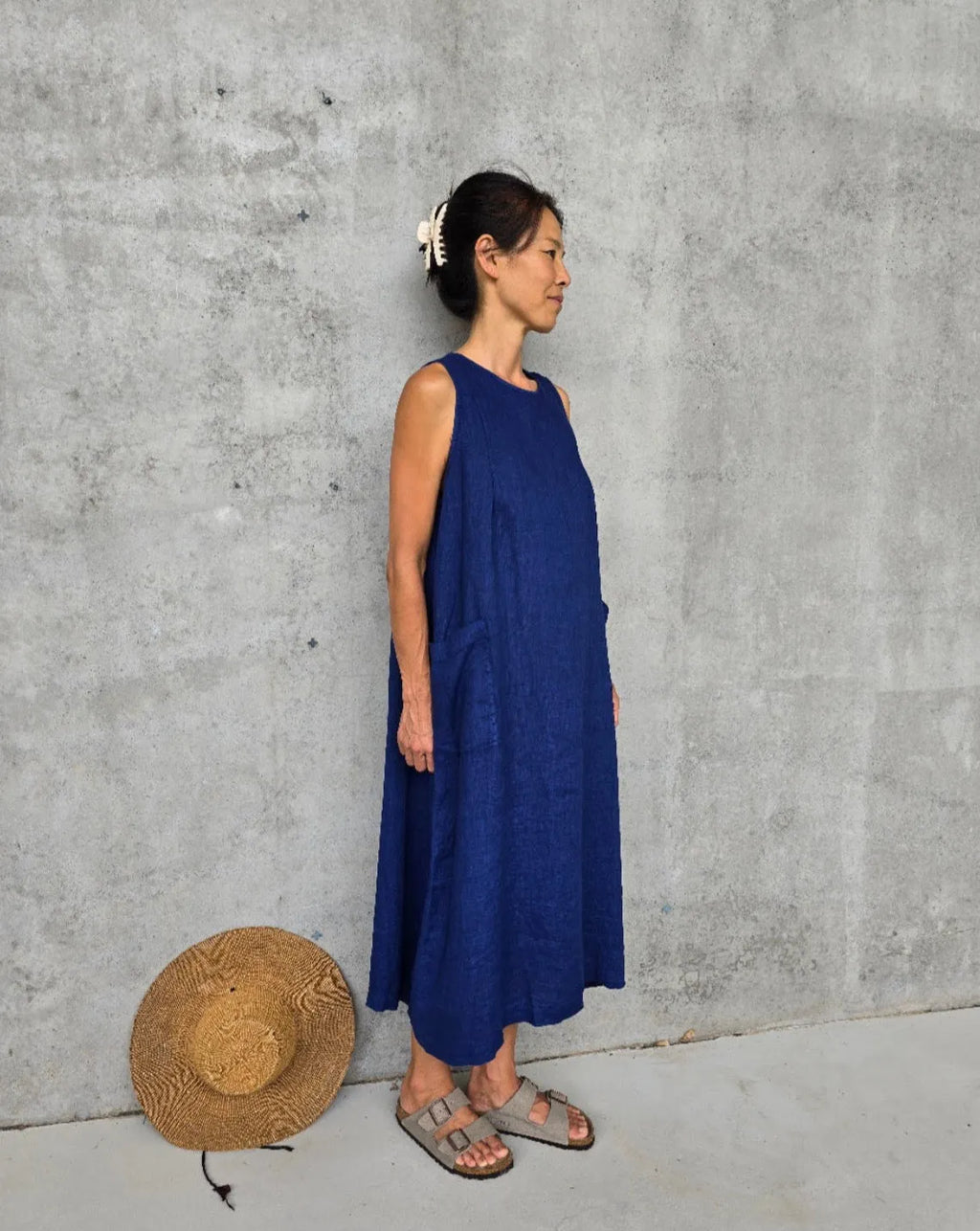 Montaigne Remy Linen Dress with Deep Front Pockets - Stay Wild Collective  Dress