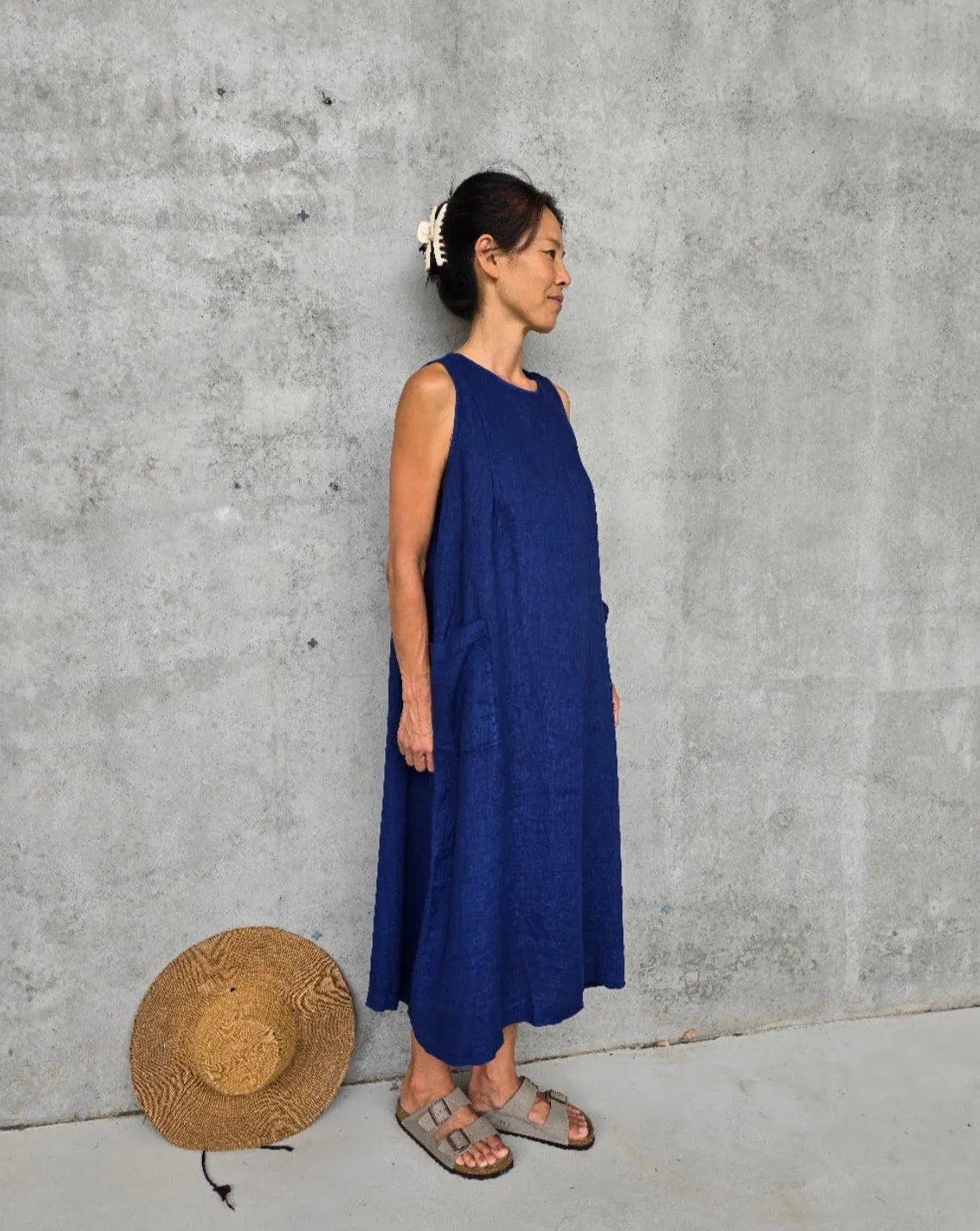 Montaigne Remy Linen Dress with Deep Front Pockets - Stay Wild Collective  Dress
