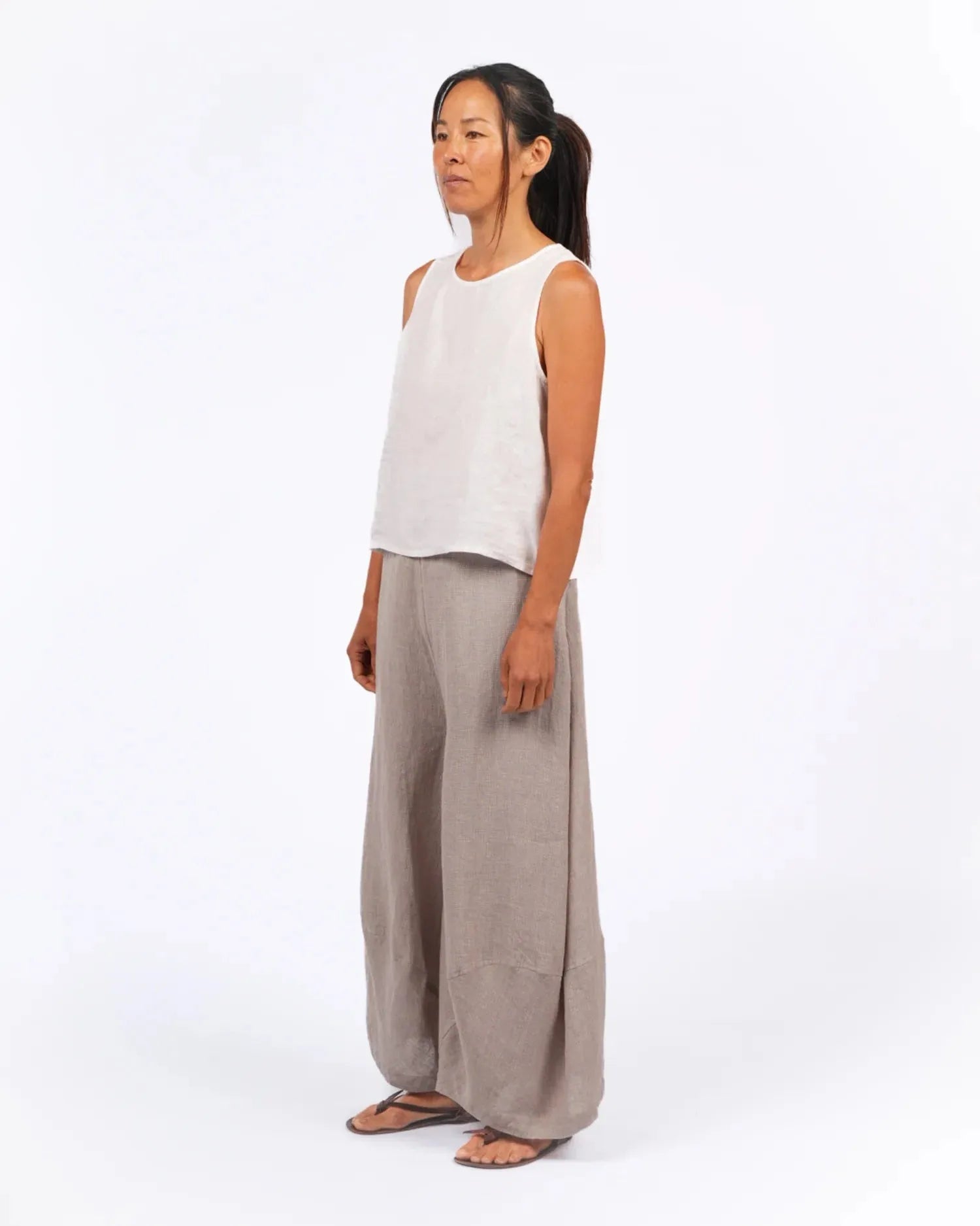 Montaigne Roland linen pants in houndstooth - Stay Wild Collective  