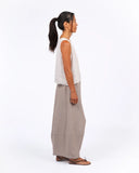 Montaigne Roland linen pants in houndstooth
