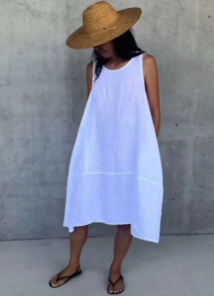 Montaigne Sara Sleeveless Linen Dress - Stay Wild Collective  Dress