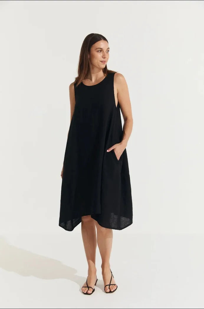 Montaigne Sara Sleeveless Linen Dress - Stay Wild Collective  Dress