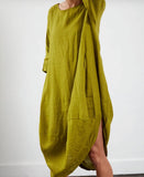 Montaigne Scallop Casual Linen Dress - Stay Wild Collective  Dress