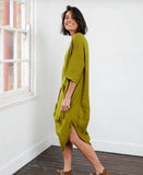 Montaigne Scallop Casual Linen Dress - Stay Wild Collective  Dress