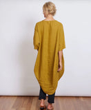 Montaigne Scallop Casual Linen Dress - Stay Wild Collective  Dress