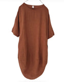 Montaigne Scallop Casual Linen Dress - Stay Wild Collective  Dress