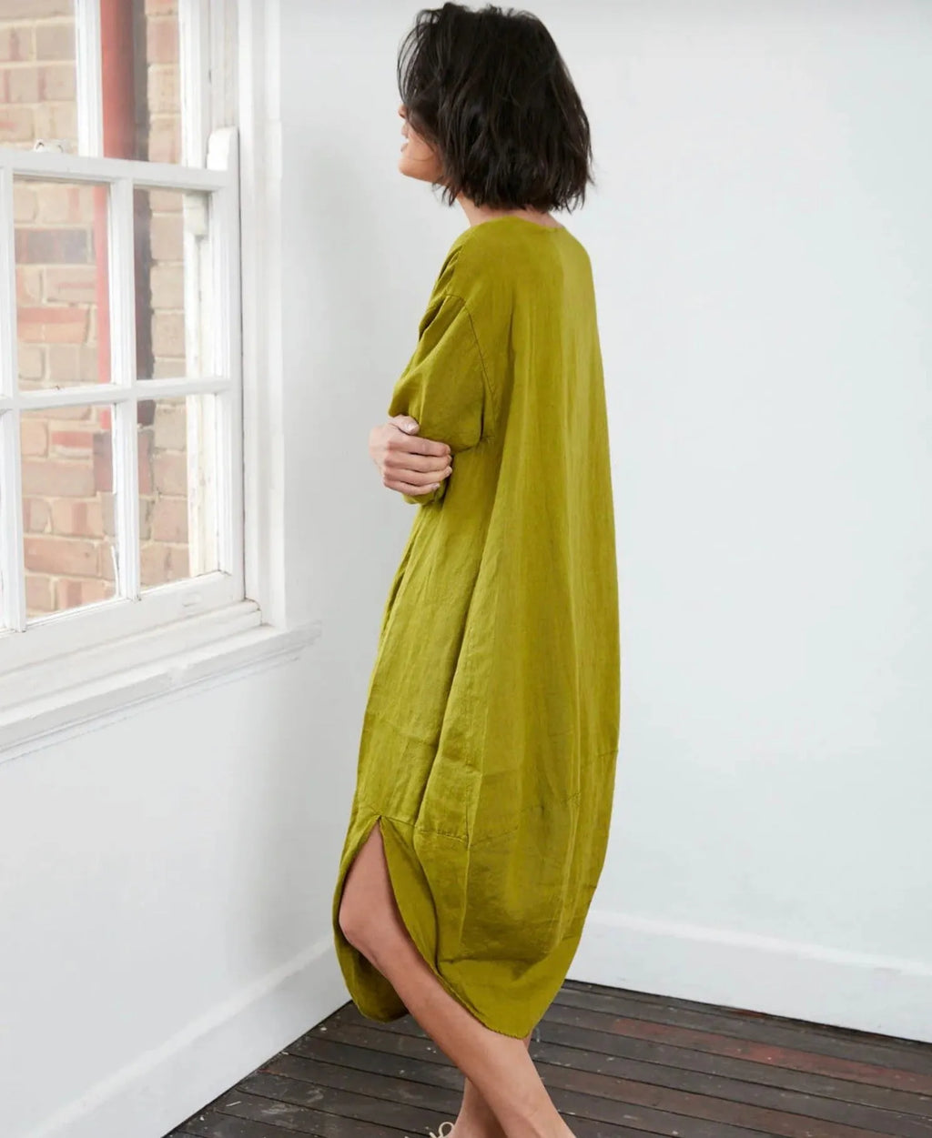 Montaigne Scallop Casual Linen Dress - Stay Wild Collective  Dress
