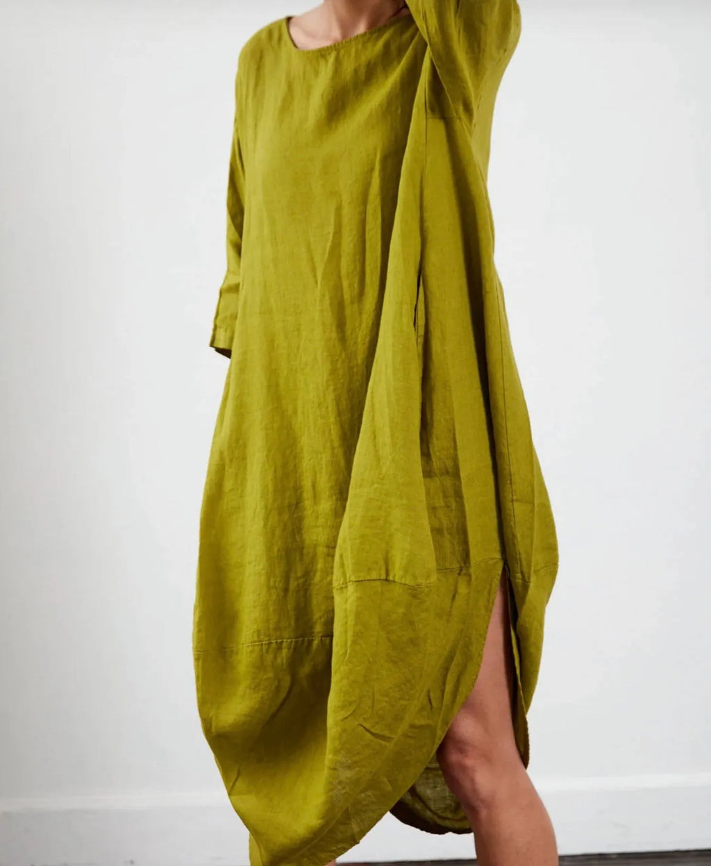 Montaigne Scallop Casual Linen Dress - Stay Wild Collective  Dress