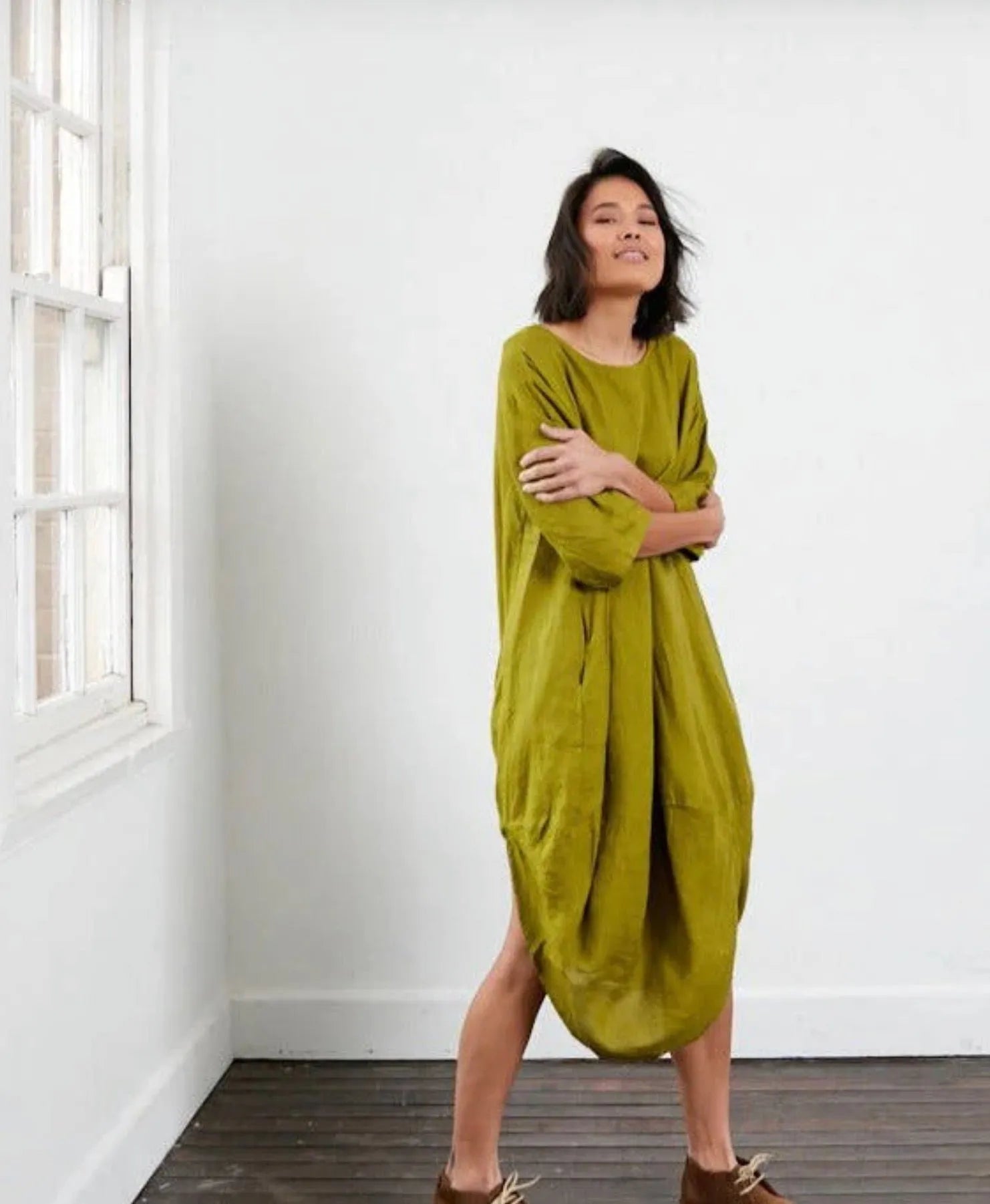 Montaigne Scallop Casual Linen Dress - Stay Wild Collective  Dress