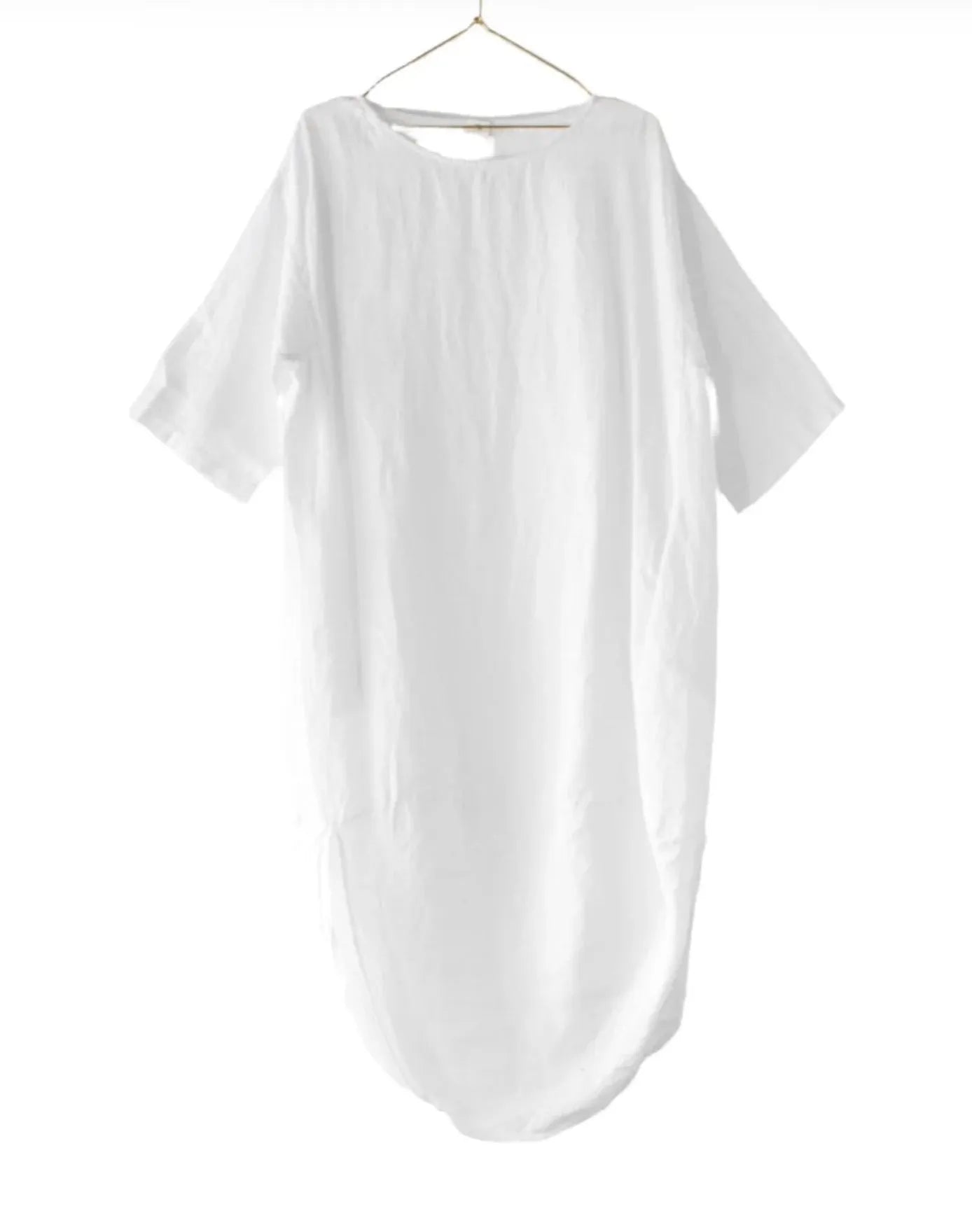 Montaigne Scallop Casual Linen Dress - Stay Wild Collective  Dress
