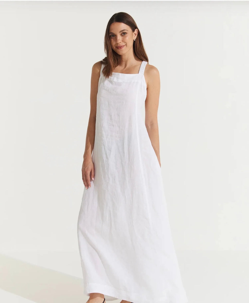 Montaigne Scarlett Linen Maxi Dress One Size - Stay Wild Collective  Dress